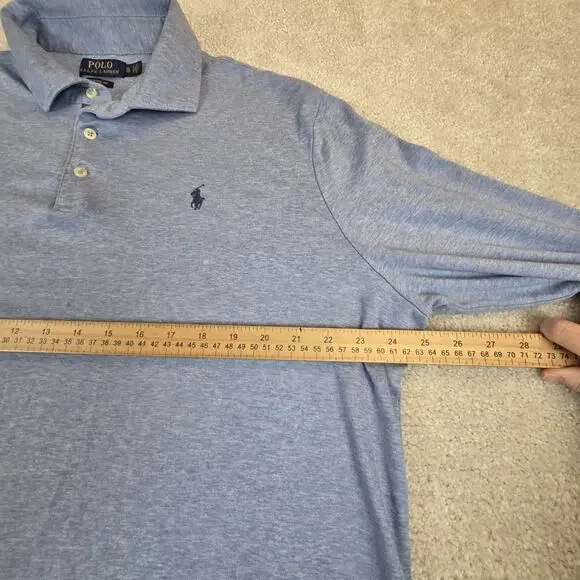 Polo Ralph Lauren Performance Classic Fit Shirt Mens XL Blue Cotton Long Sleeve - Picture 6 of 7